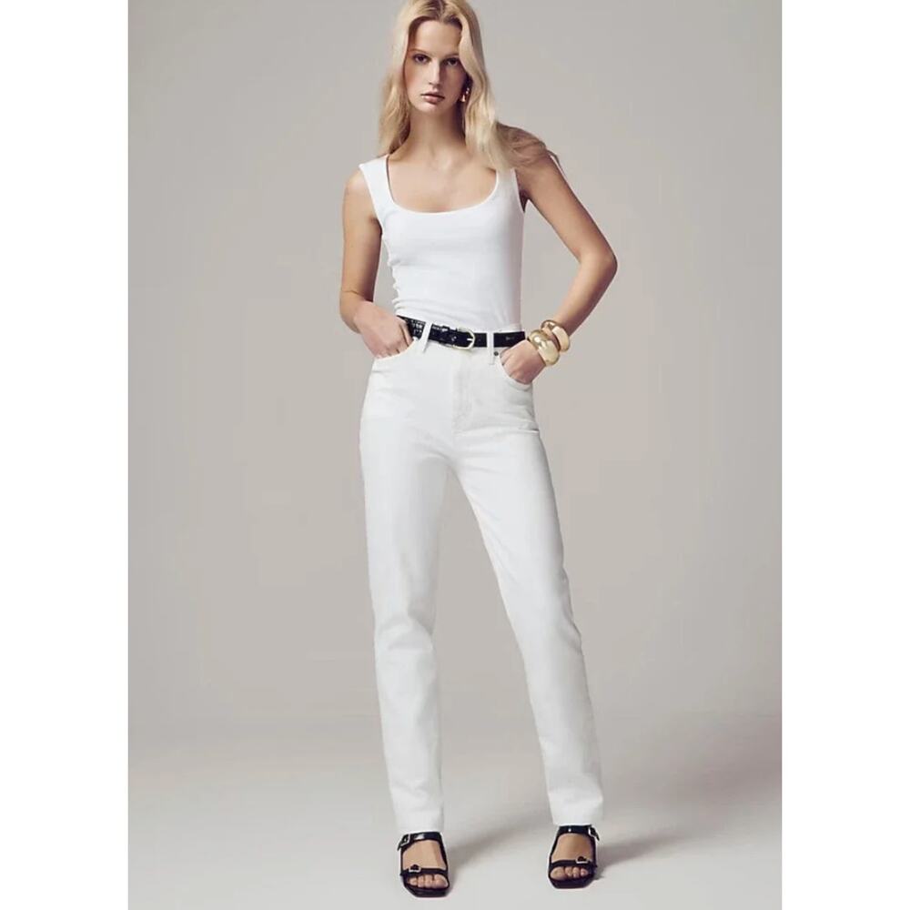 j.‎ crew classic straight jean in white bx975 women size 30